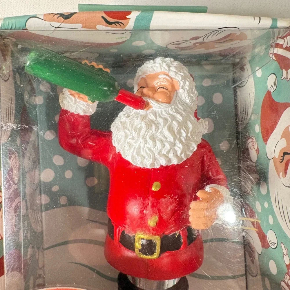 Wild Eye Designs Santa Wine Stopper Christmas Barware Gift Drinking Santa 137464